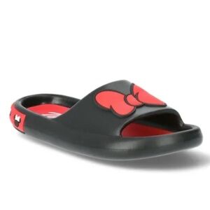 Disney Women's Minnie Mouse Bow Comfort Slide Sandal